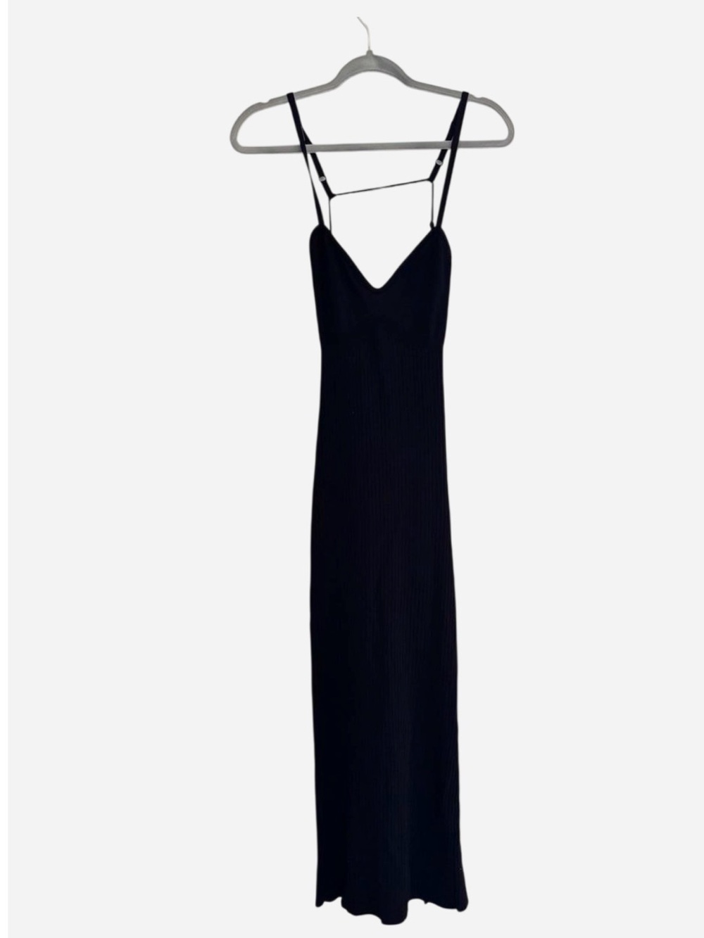 MESHKI Black Ribbed Maxi Dress NWT | Strappy Backless Bodycon Beach Dress